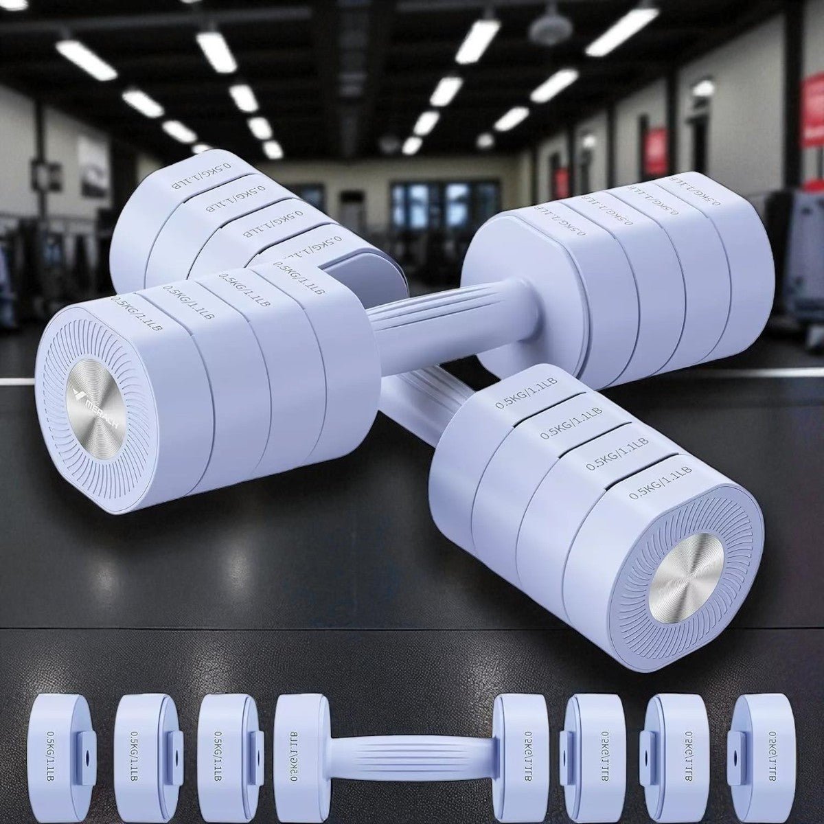 Haltères - AdjustTechDumbbells™ - Bleu - Fit Adrenaline