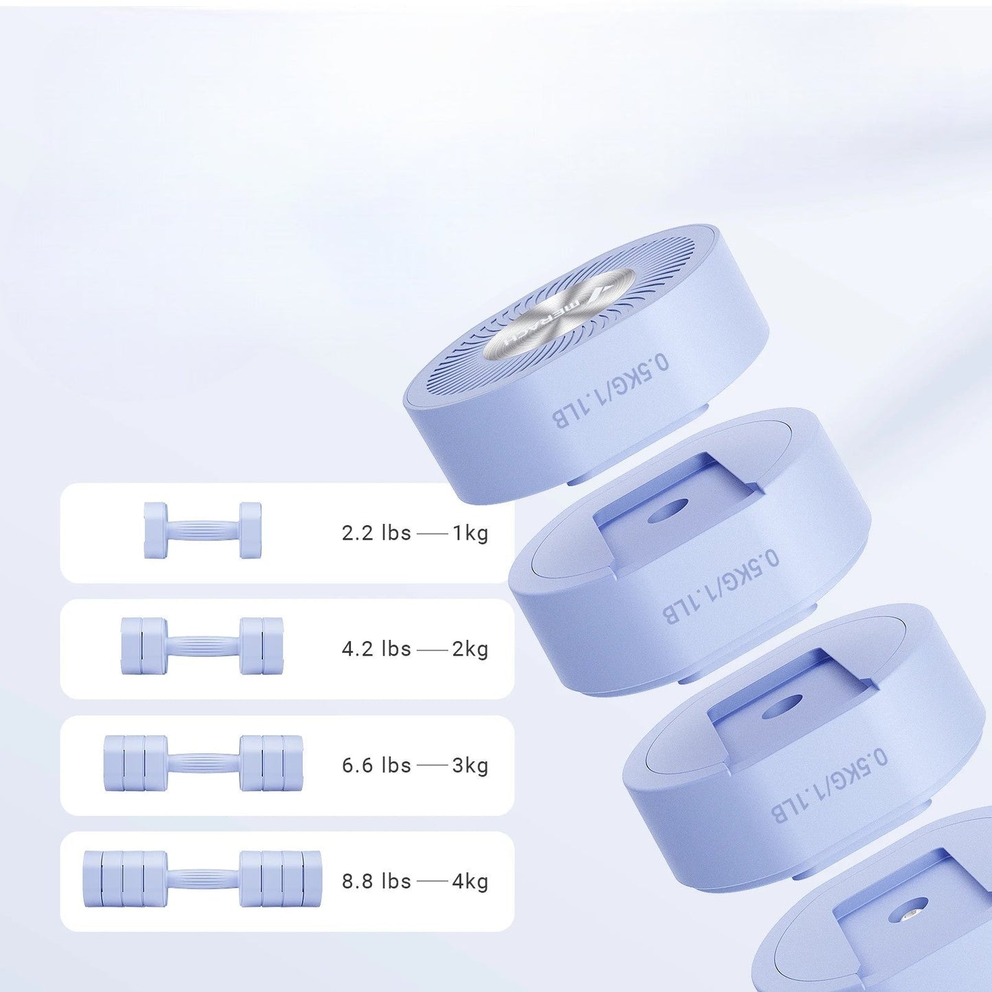 Haltères - AdjustTechDumbbells™ - Bleu - Fit Adrenaline