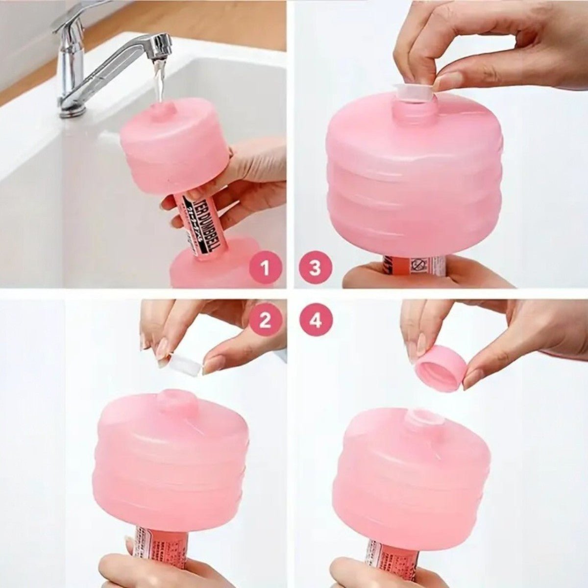 Haltère - WaterDumbbellLite™ - Rose - Fit Adrenaline