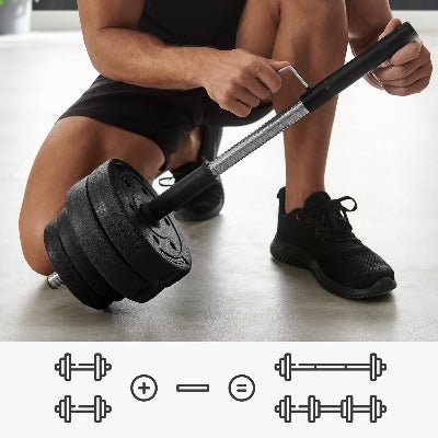 Haltères - PowerCore™ - Noir - Fit Adrenaline